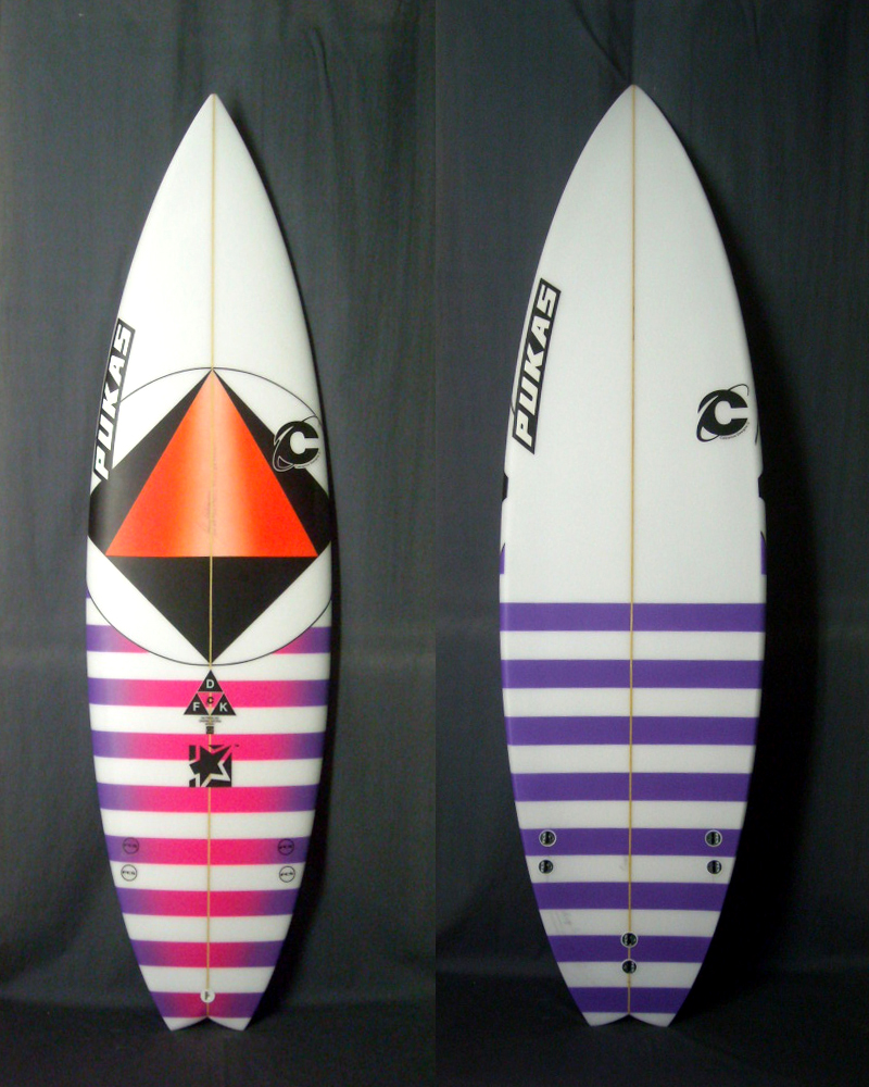 PUKAS ダーク PUKASカラーデザイン：プーカスのサーフボード